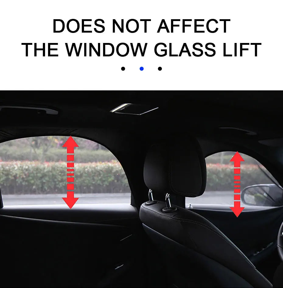 SEMETAL Car Window Shade Side Window Sun Shade Breathable Mesh With Zipper Car Window Screen Covers Universal Fit for Mos Cars