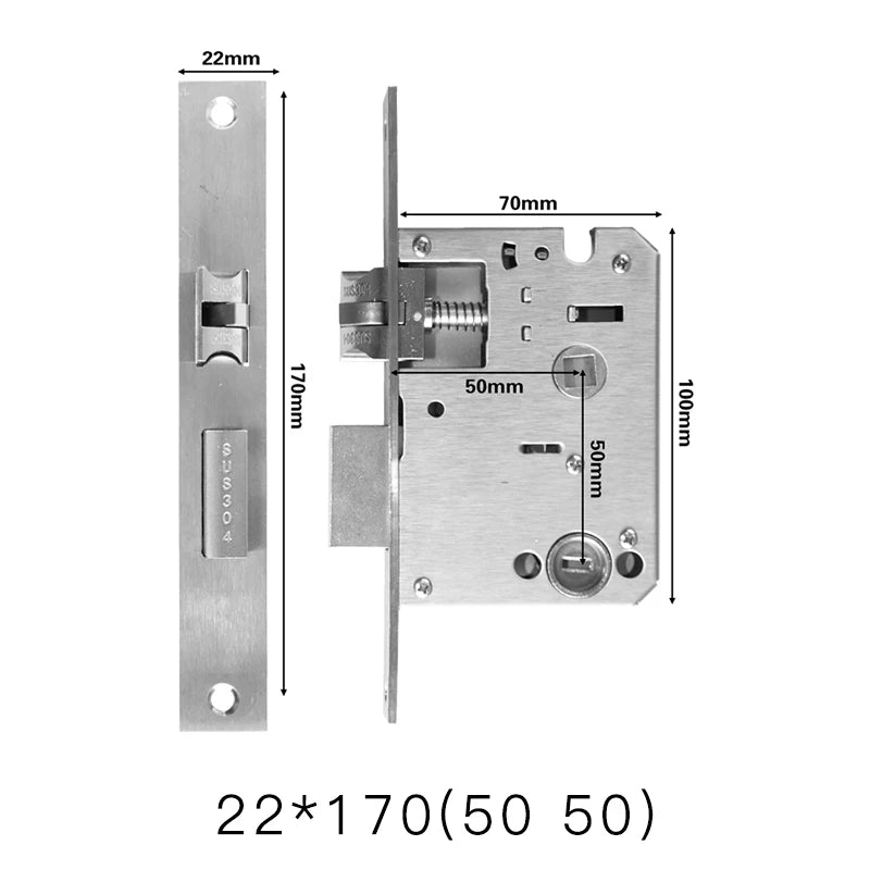 Mortise Lock Body for Compatible Smart Locks