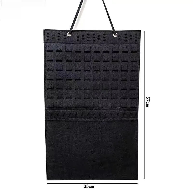 Wall-Mounted Felt Jewellery Organiser for Earrings and Pins