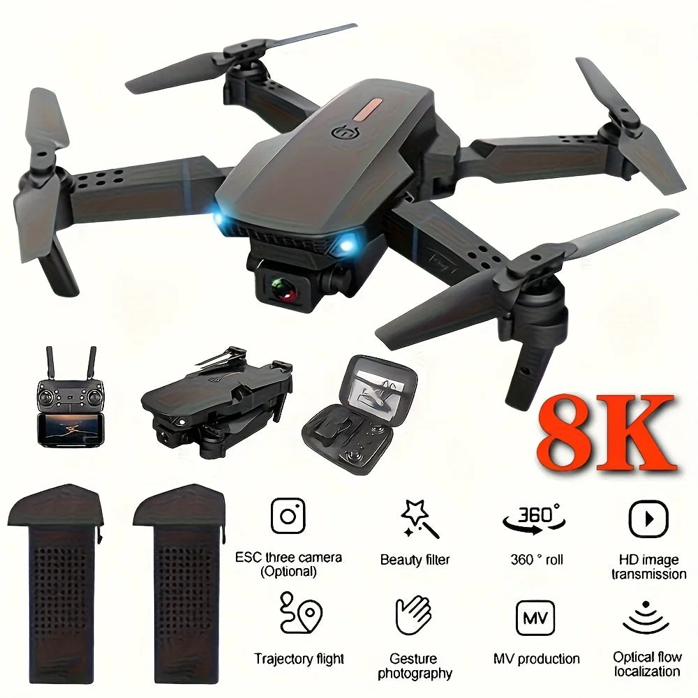 Drone RC pliable à double caméra avec télécommande écran