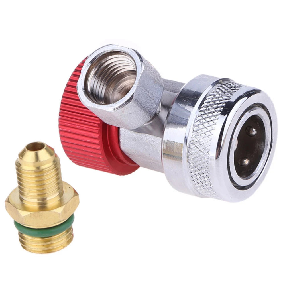 Cilindru adaptor Freon R134a senzor/gaz injector cu conectare reglabilă, furtun adaptor degajare rapidă, instalație aer condiționat