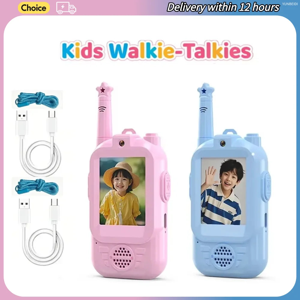 Kinderen USB-C Video Walkietalkie Set