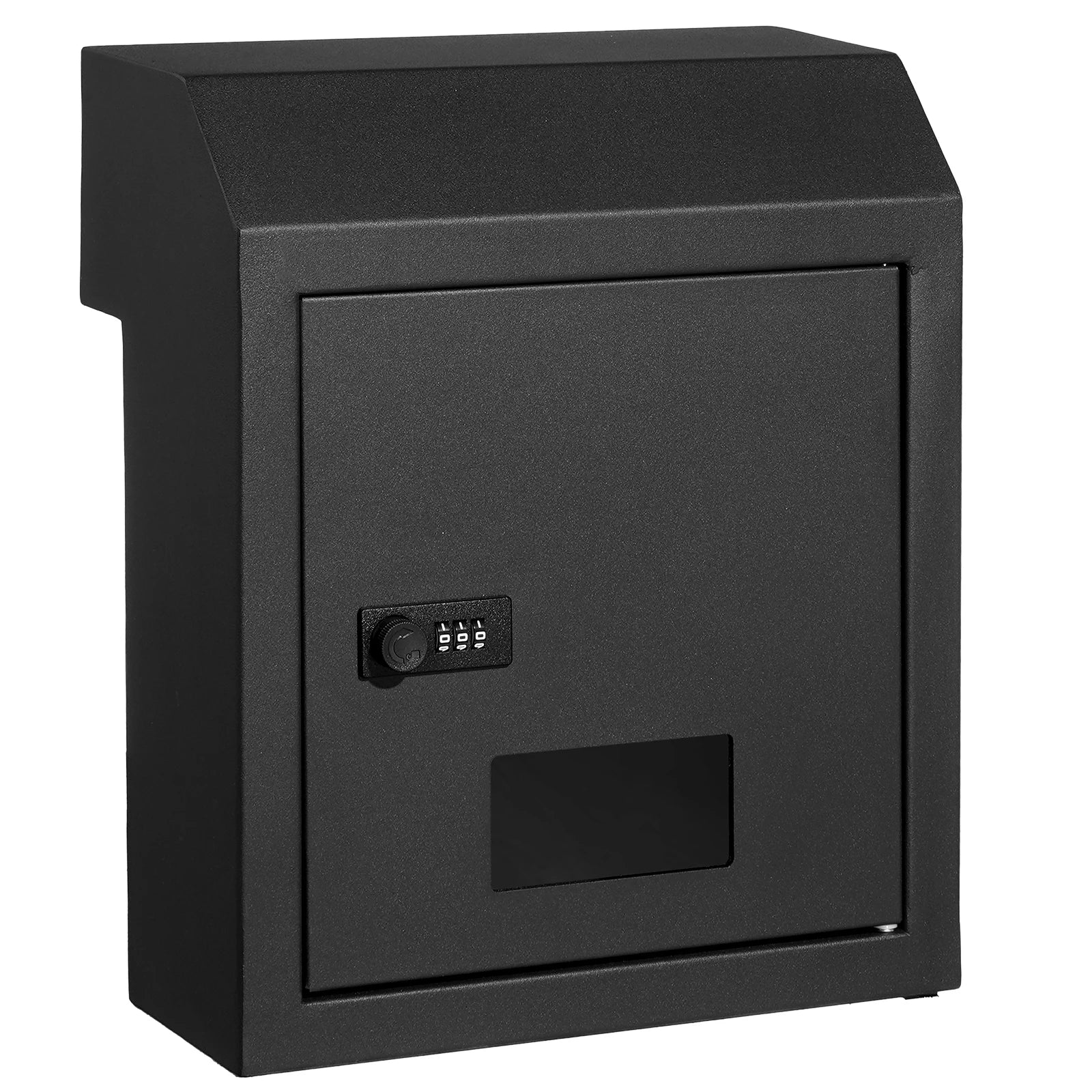 SucceBuy Oven kautta ovi – avaimen pudotuslaatikko, raskas teräslevy, liput ovelle postilaatikkoon 12" yhdistelmälukolla, postitus-/postilaatikkopudotuslaatikko
