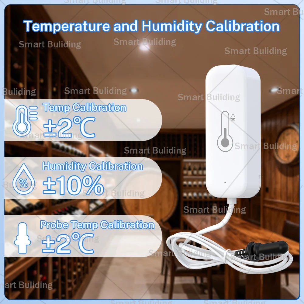 Smart Temperature and Humidity Sensor with Probe
