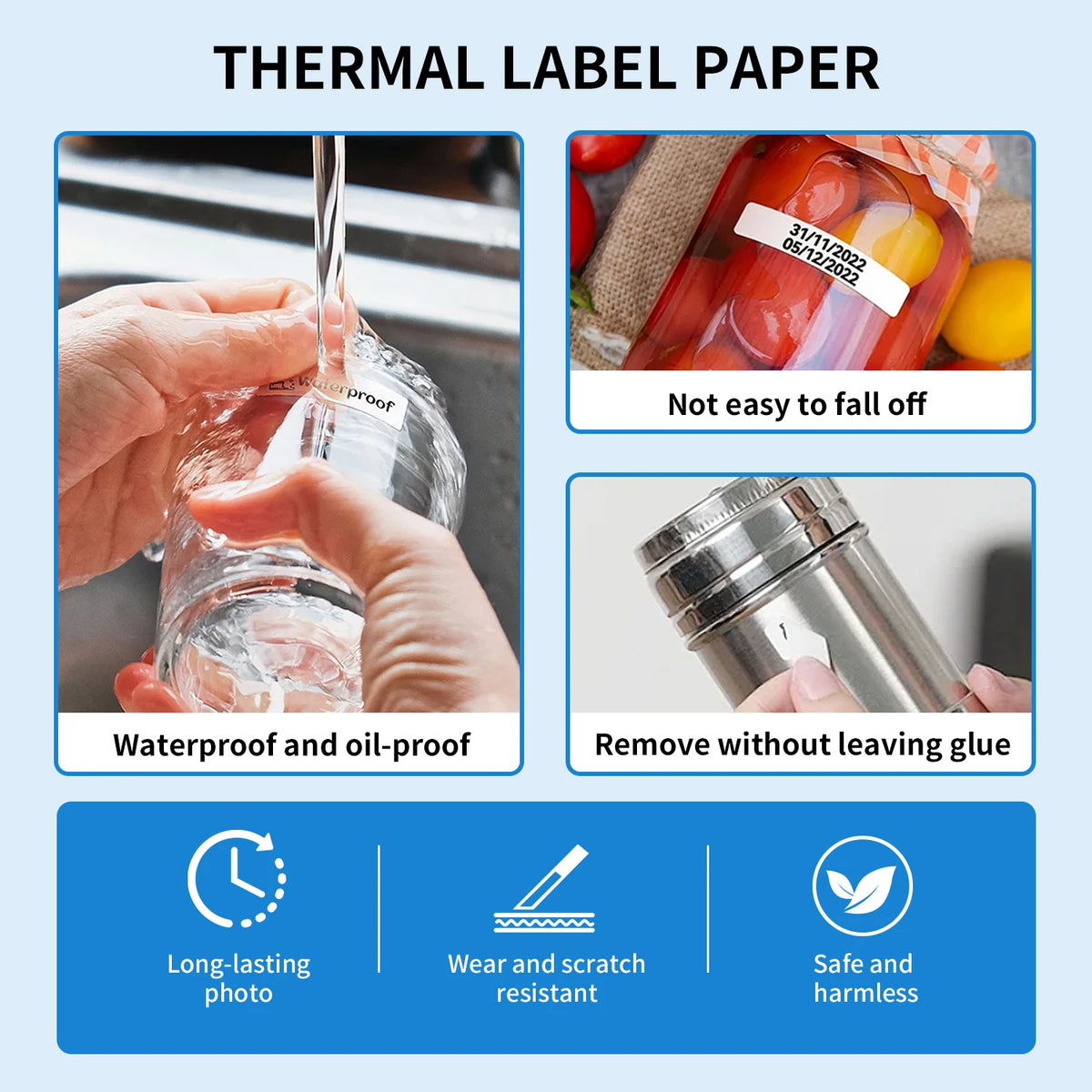 Thermal Label Printer Similar Labeling Machine Wireless Bluetooth Label Maker With Label Sticker