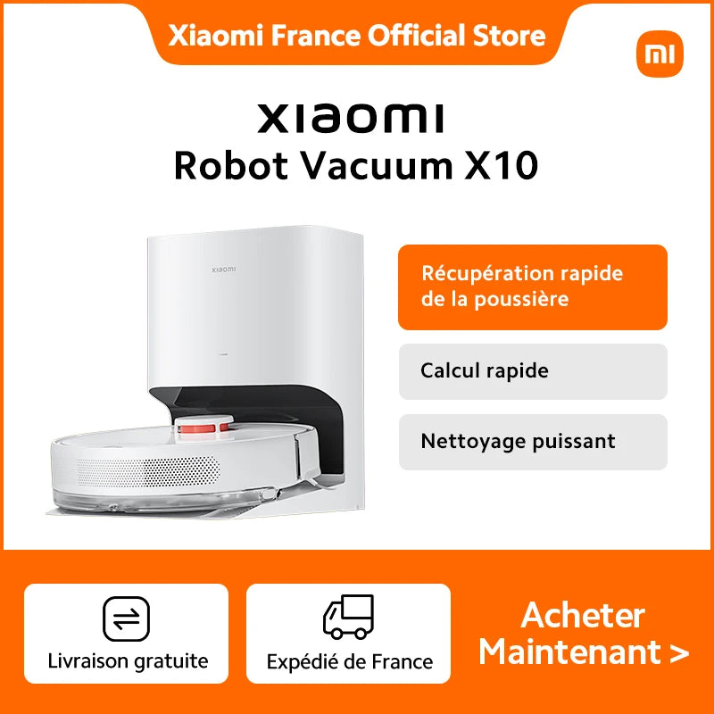 Xiaomi Robotický vysavač X10 EU bílý – chytré, výkonné domácí čištění