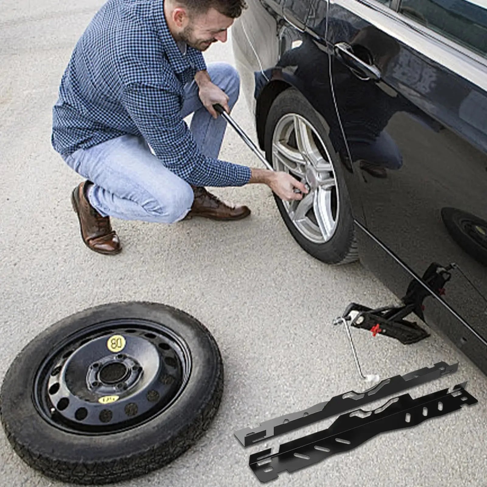 Paires de plaques d'outil d'alignement des roues avec rubans à mesurer pour réglage de voiture