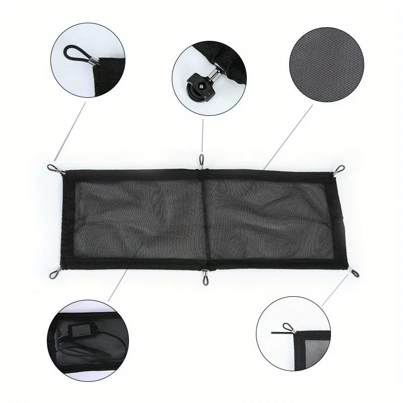 Kabelmanagement-Ablage mit Mesh-Design & ergonomischen Griffen - Untertisch-Organizer für Homeoffice, Schreibtisch-Kabelorganizer