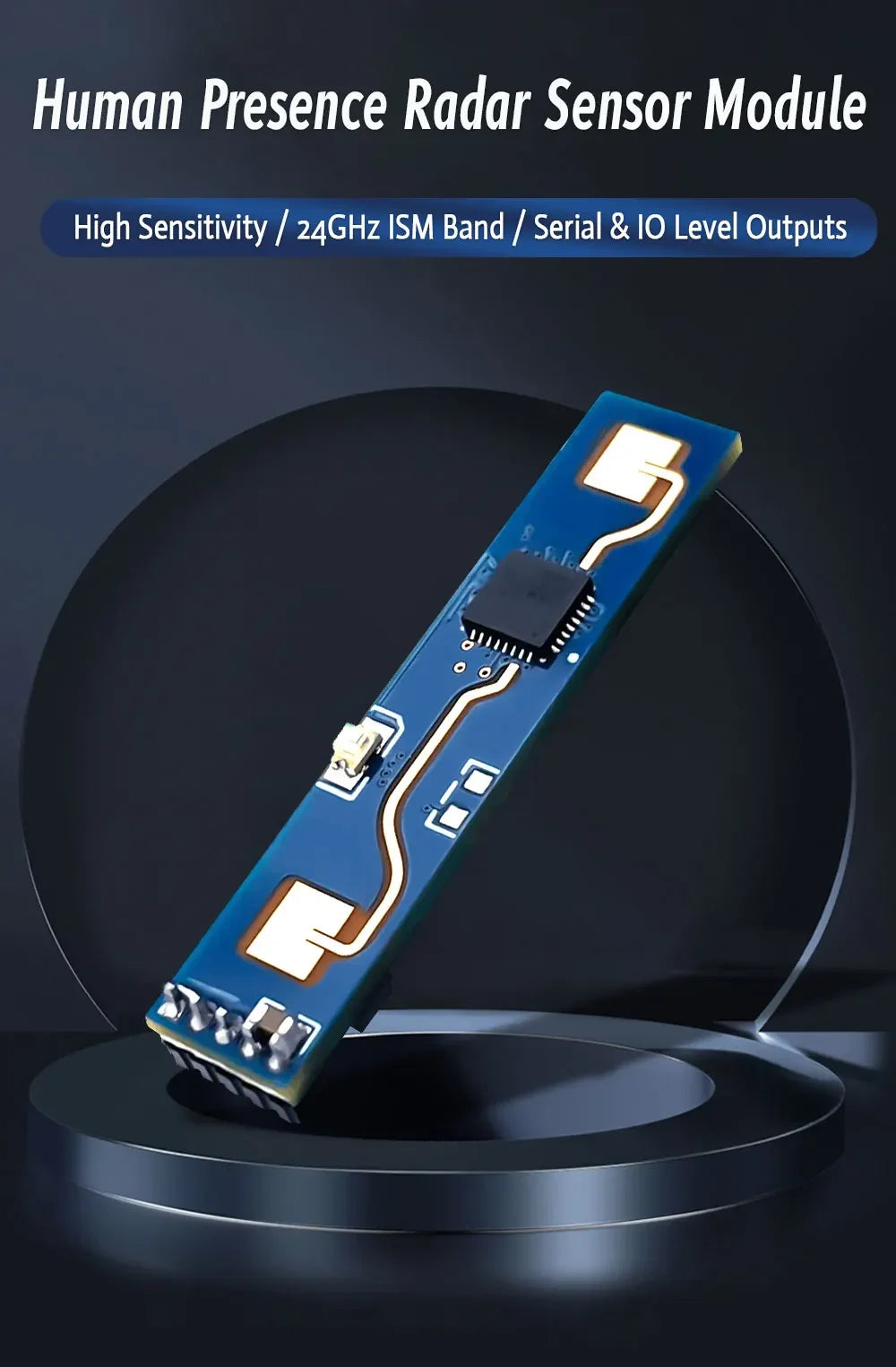 Emberi jelenlétérzékelő modul 24GHz-es intelligens milliméterhullámú radar érzet, szívverés észlelés modul BT HLK-LD2410B 2028