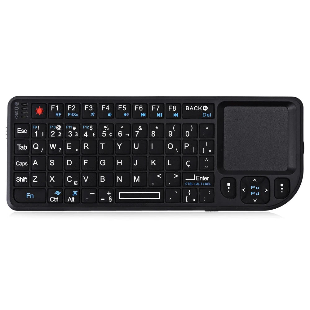 2.4G Wireless Keyboard With 7-color Backlight Touchpad Mouse And Flashligt- Portable Applicable- Perfect For PC Smart TV Box 