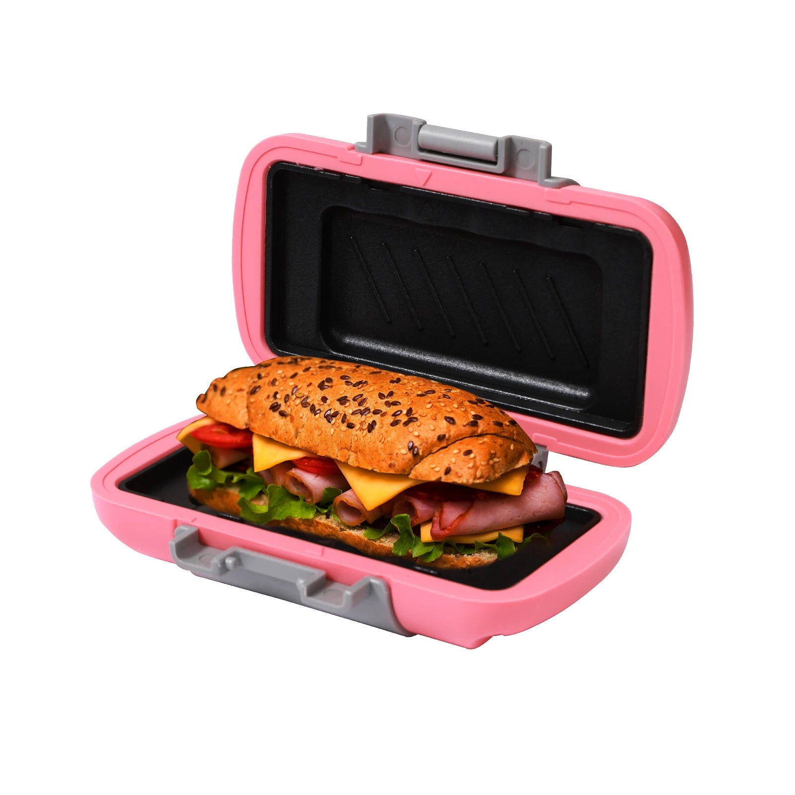 Microwave sandwich breakfast machine, compact design, can make sandwiches, breakfast toast, hot dogs - including recipe books