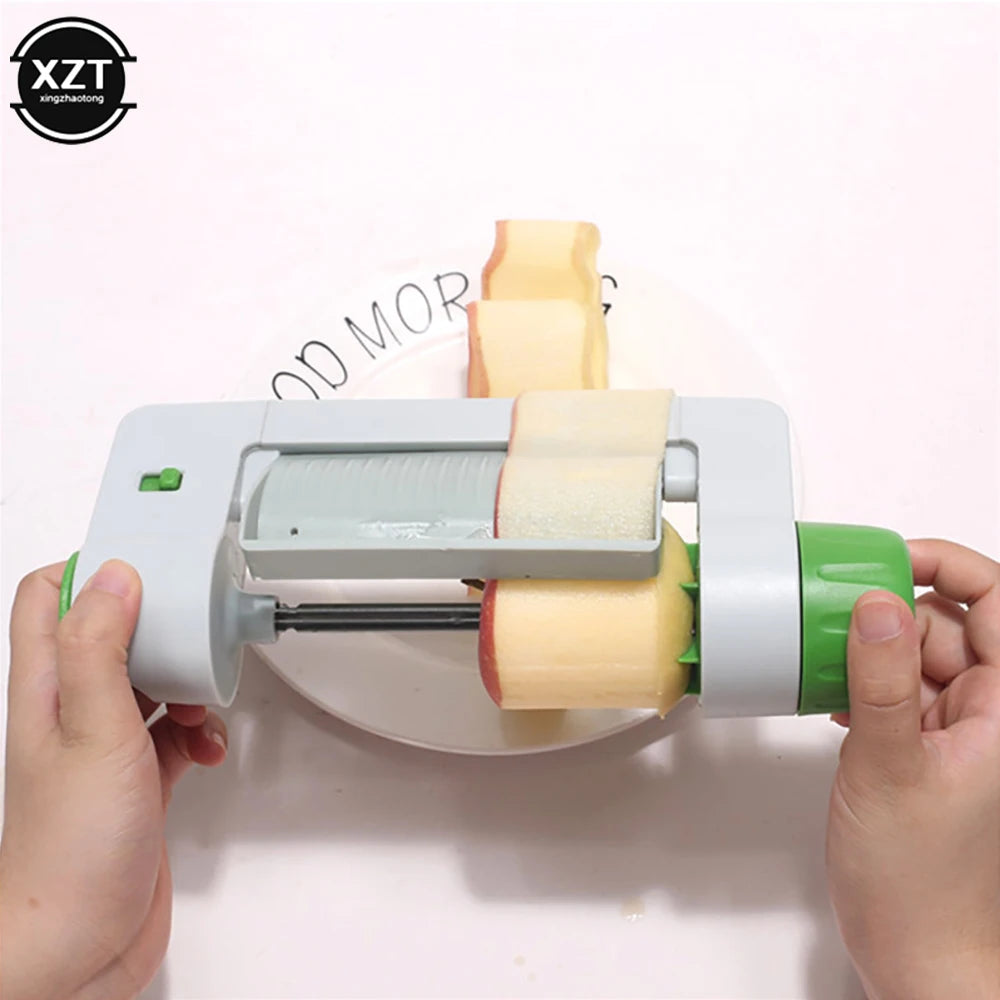 Manual Rotary Vegetable Slicer and Peeler, Stainless Blade