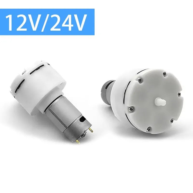 Micro pompă de aer cu motor 555, 12V 24V, pompă electrică, pompă de oxigen pentru acvariu, mini pompă de aer cu motor