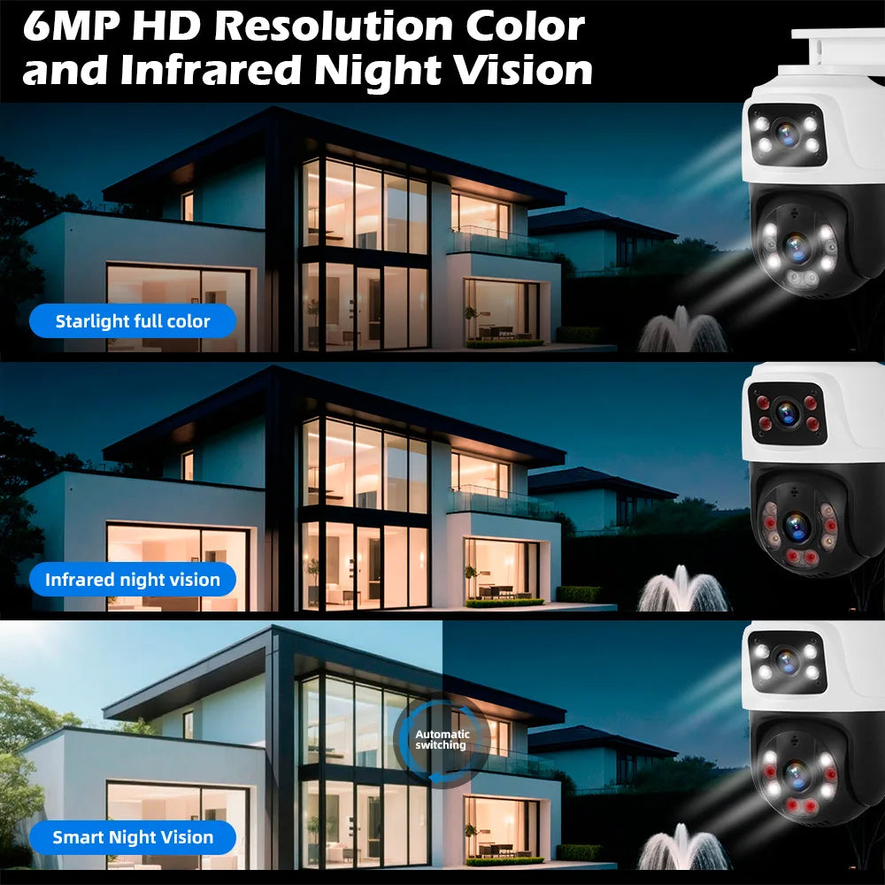 KERUI PoE 8-Channel Security Camera System with 6MP Dual Lens