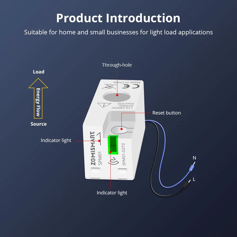 Měřič energie SPM01 Zigbee