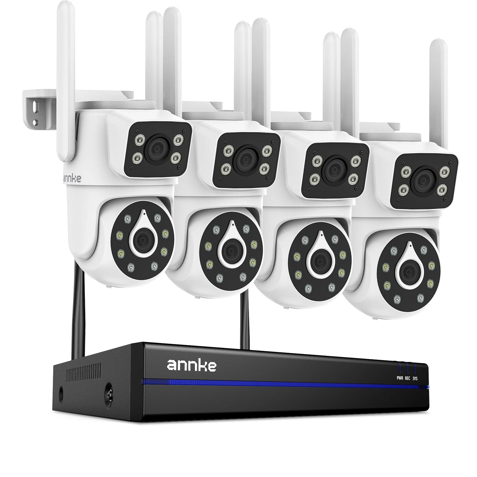 ANNKE 4MP WiFi Dual Lens Security Camera System Kit