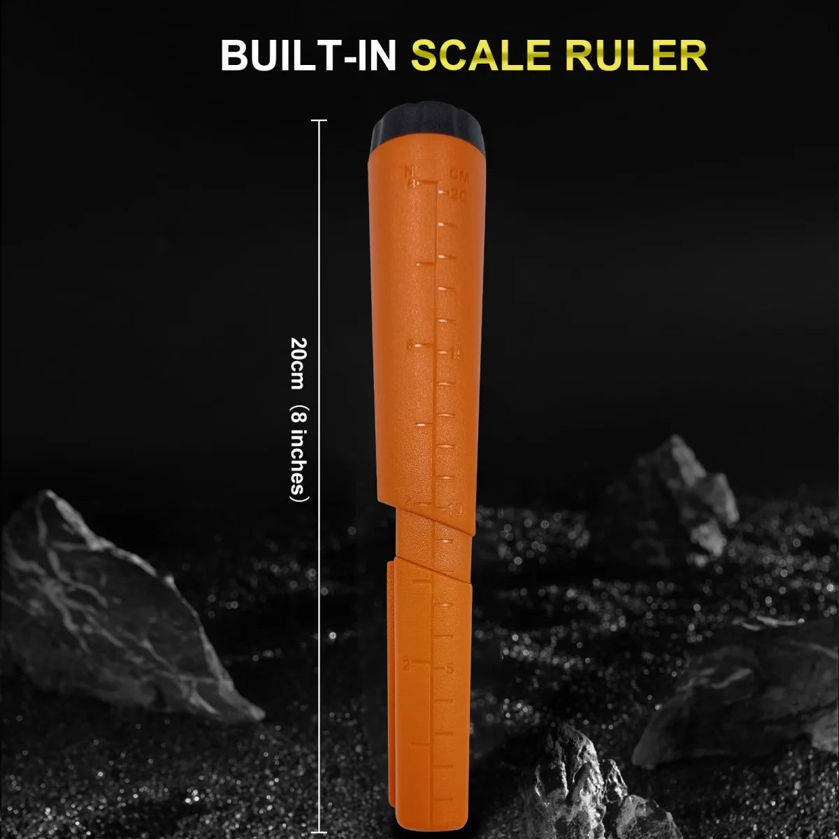 Treasure Hunter GT110 Handheld Metal Detector Pinpointer Probe Anti-scratch Pinpointing Waterproof 360 Degree Scan 