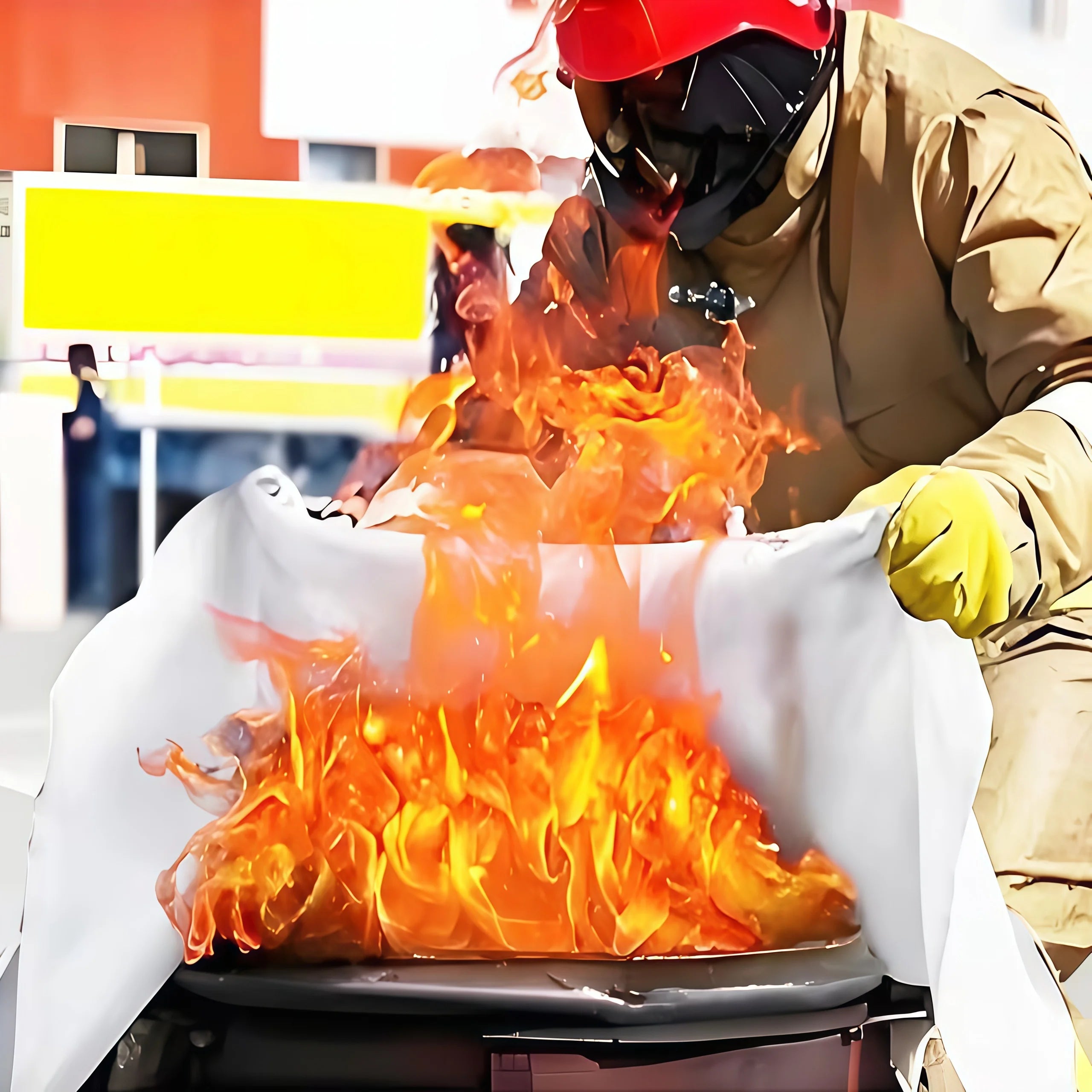 Emergency Fire Blanket 1m x 1m Fire Suppression Cover