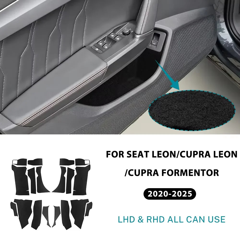 Car Front Rear Door Map Pocket Sticker for Seat Leon and Cupra