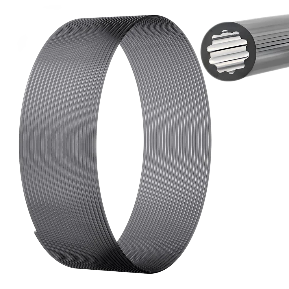 Upgraded Low-Resistance Star Shaped Materials PTFE Tube4mm OD Teflonto Ultra-Smooth Flow DIY 3D PrinterFor BambuLab AMS Creality