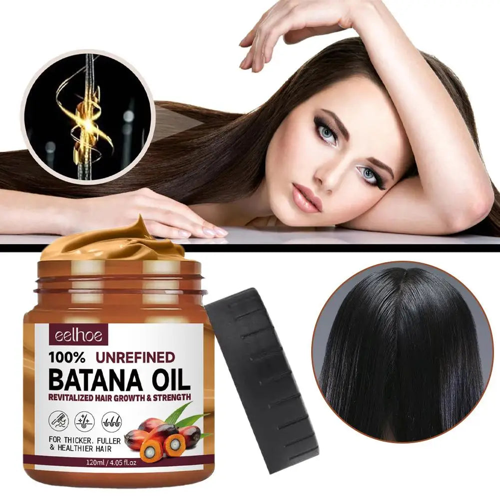 100% Pure Organic Hair Mask Batana Oil Hair Growth Oil Natural Treatment Nourish Reduce Hair Loss Anti-Breakage Hair Products 