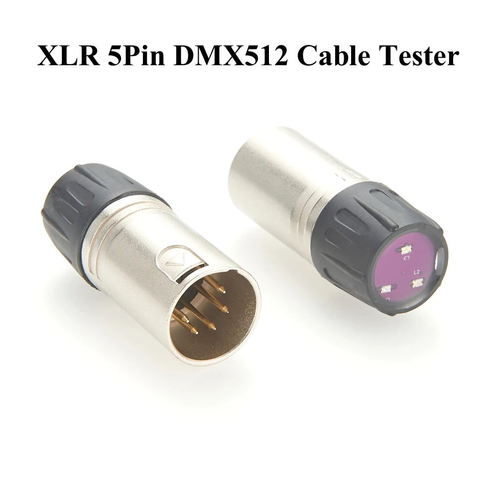 5-Pin XLR DMX512 Signal Tester