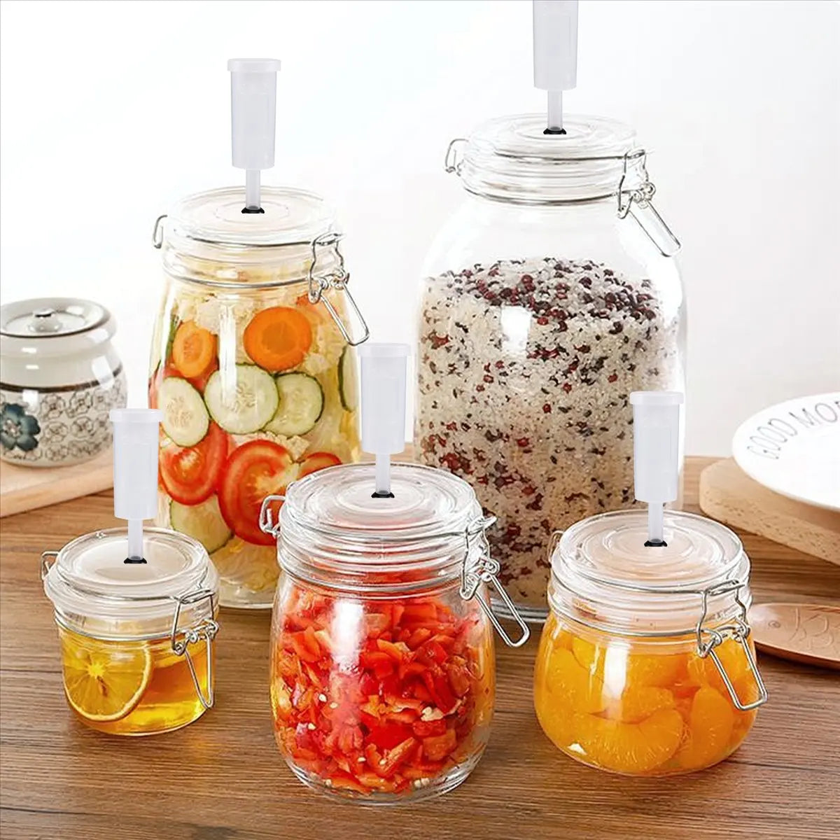 Fermentation Airlock Kit, 5 Airlocks & 10 Grommets