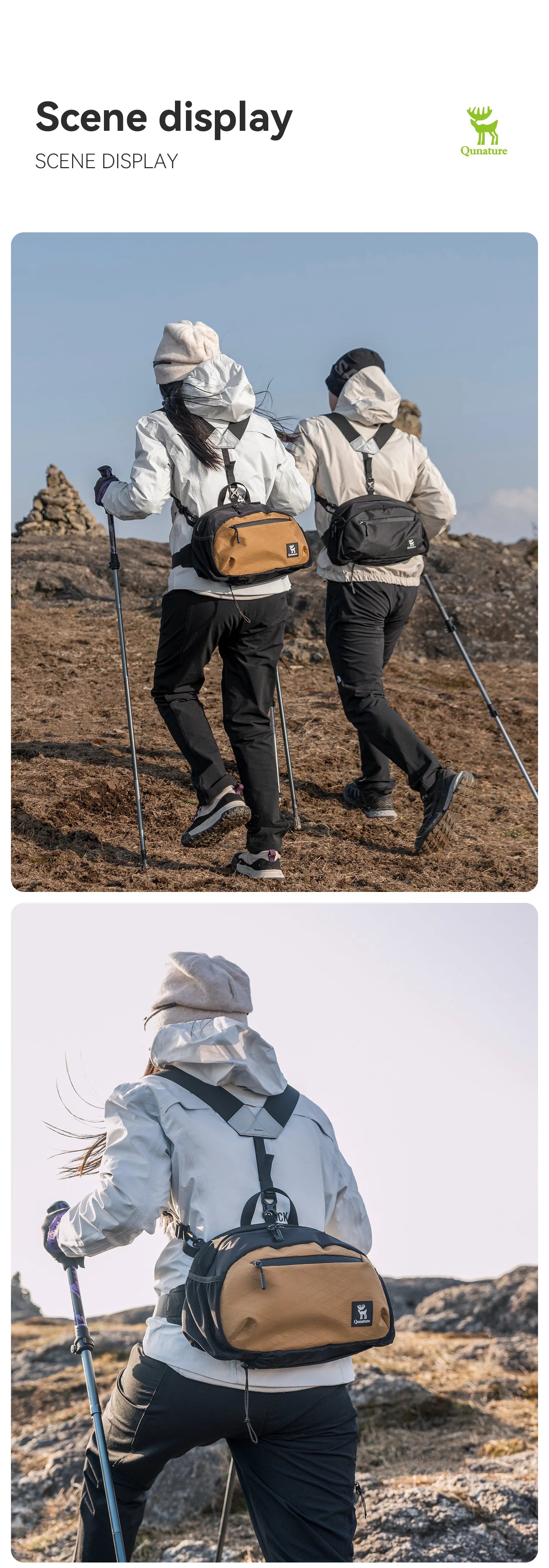 7.9L Lightweight Hiking Backpack with Detachable Strap
