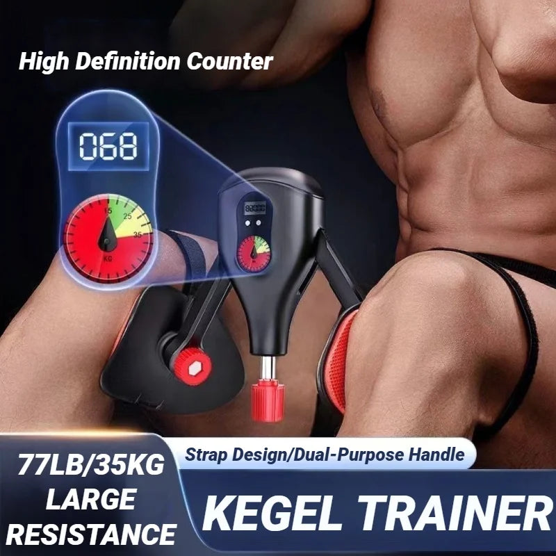 Smart Counting Pelvic Floor Muscle Trainer Thigh Adjustable Levator Sphincter Exerciser Kegel Exercises Device Home Training 