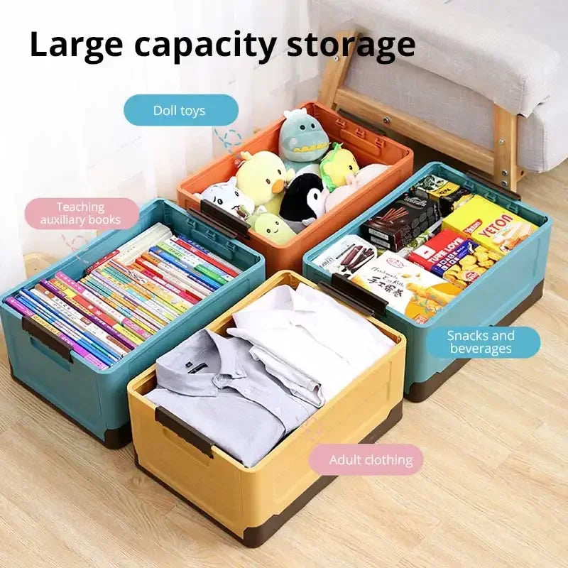 Foldable Plastic Storage Box, Single or Three-Pack