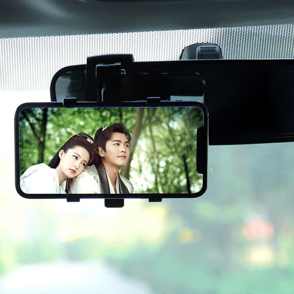 Rotatable Car Phone Holder for Dashboard, Mirror or Sun Visor