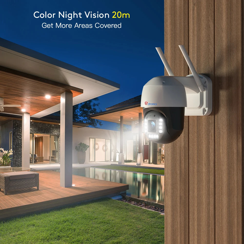 4K 8MP Outdoor Security Camera with Smart Tracking