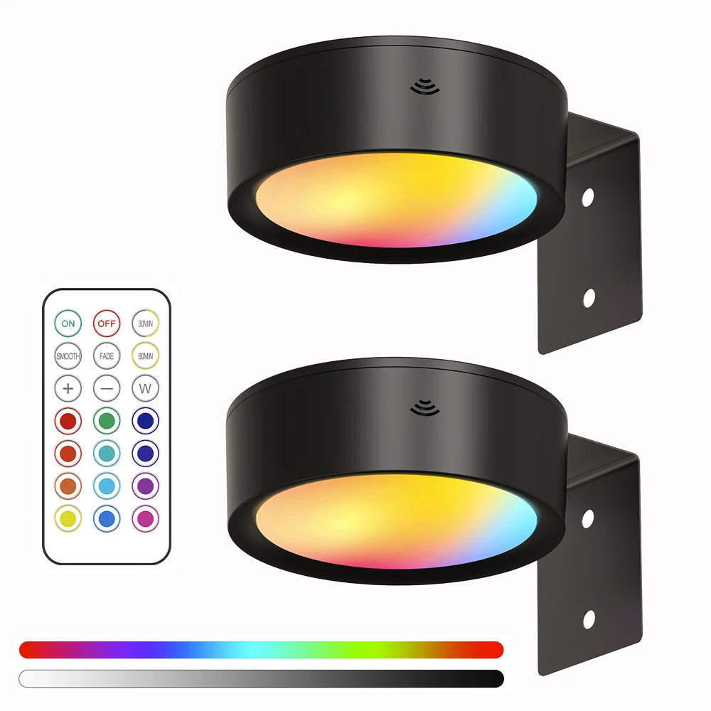 Lampă LED magnetică pentru tablouri, cu baterii și telecomandă