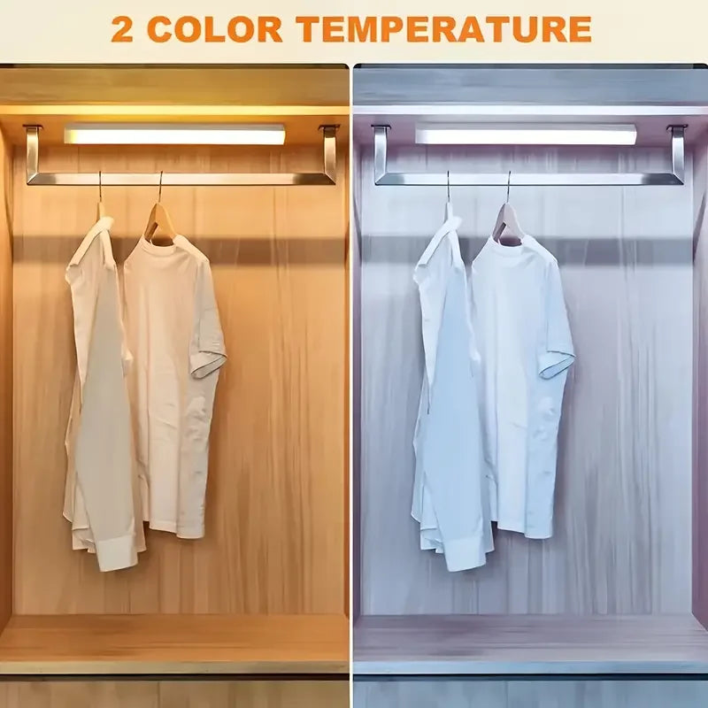 LED Motion Sensor Cabinet Light, Rechargeable Magnetic Strip