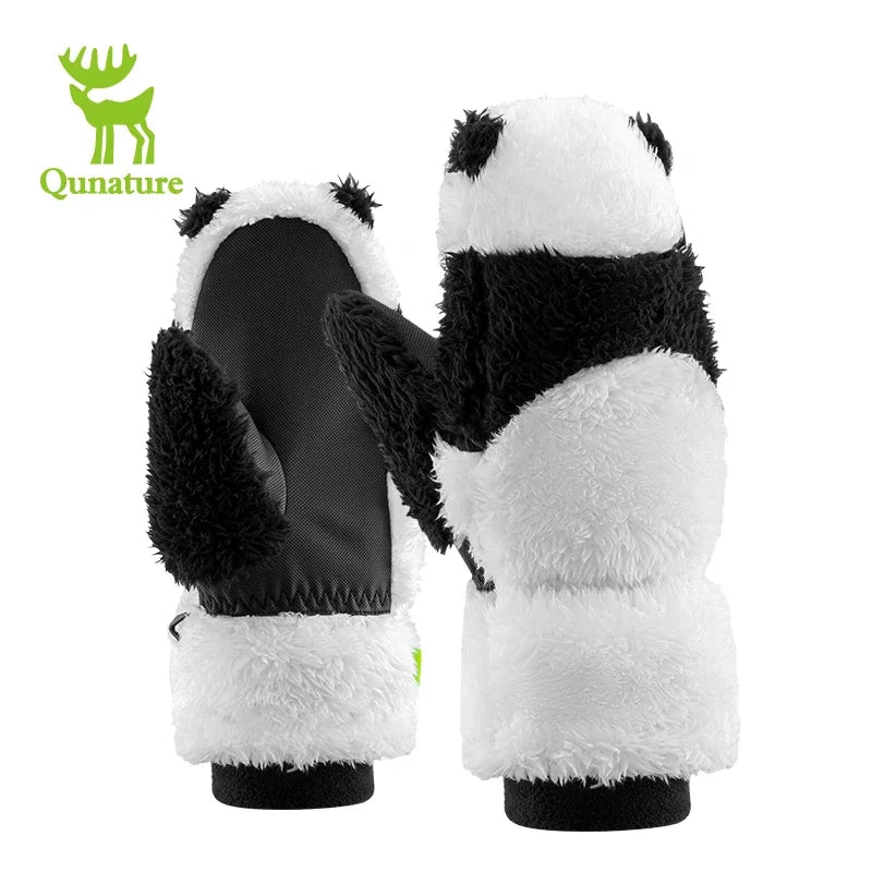 Panda Ski Gloves for Kids & Parents – Warm Winter Grip Gloves