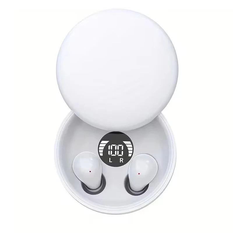 SK26 Bluetooth 5.4 trådlösa öronhörlurar Små öronproppar Sovande sport osynliga hörlurar basljudkvalitet Headset glidande lås