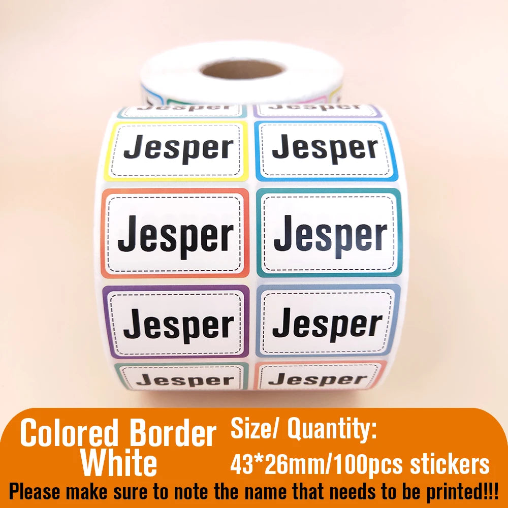 Personalised Name Stickers for School Items