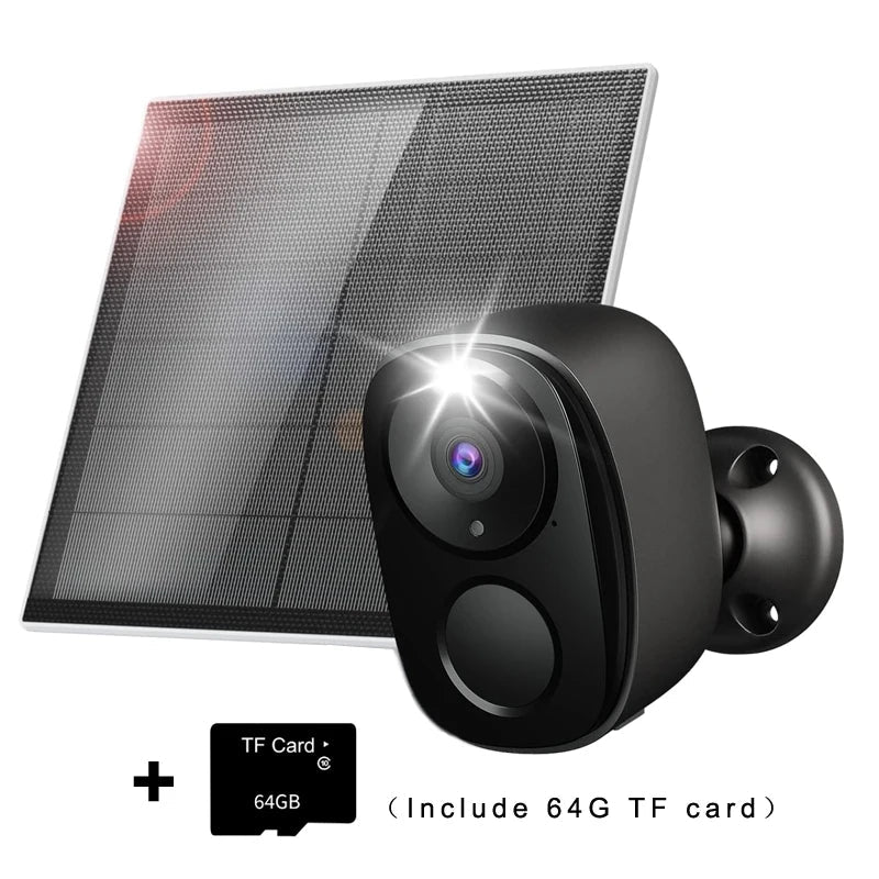 Security Cameras Wireless Outdoor, 2K Battery Powered WiFi Camera AI Motion Siren Spotlight, Color Night Vision, IP66 Waterproof 