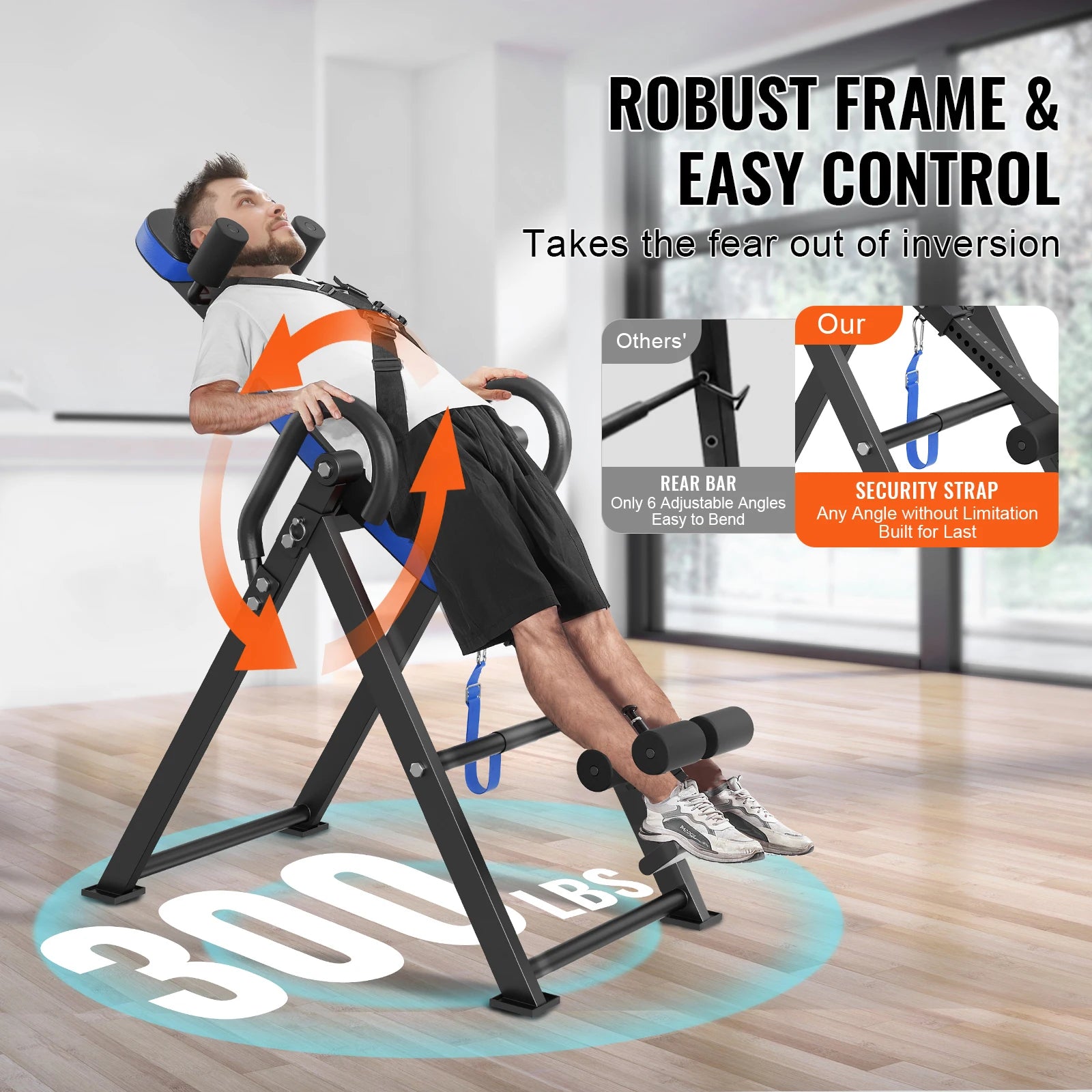 Heavy Duty Inversion Table Back Stretcher with Adjustable Height