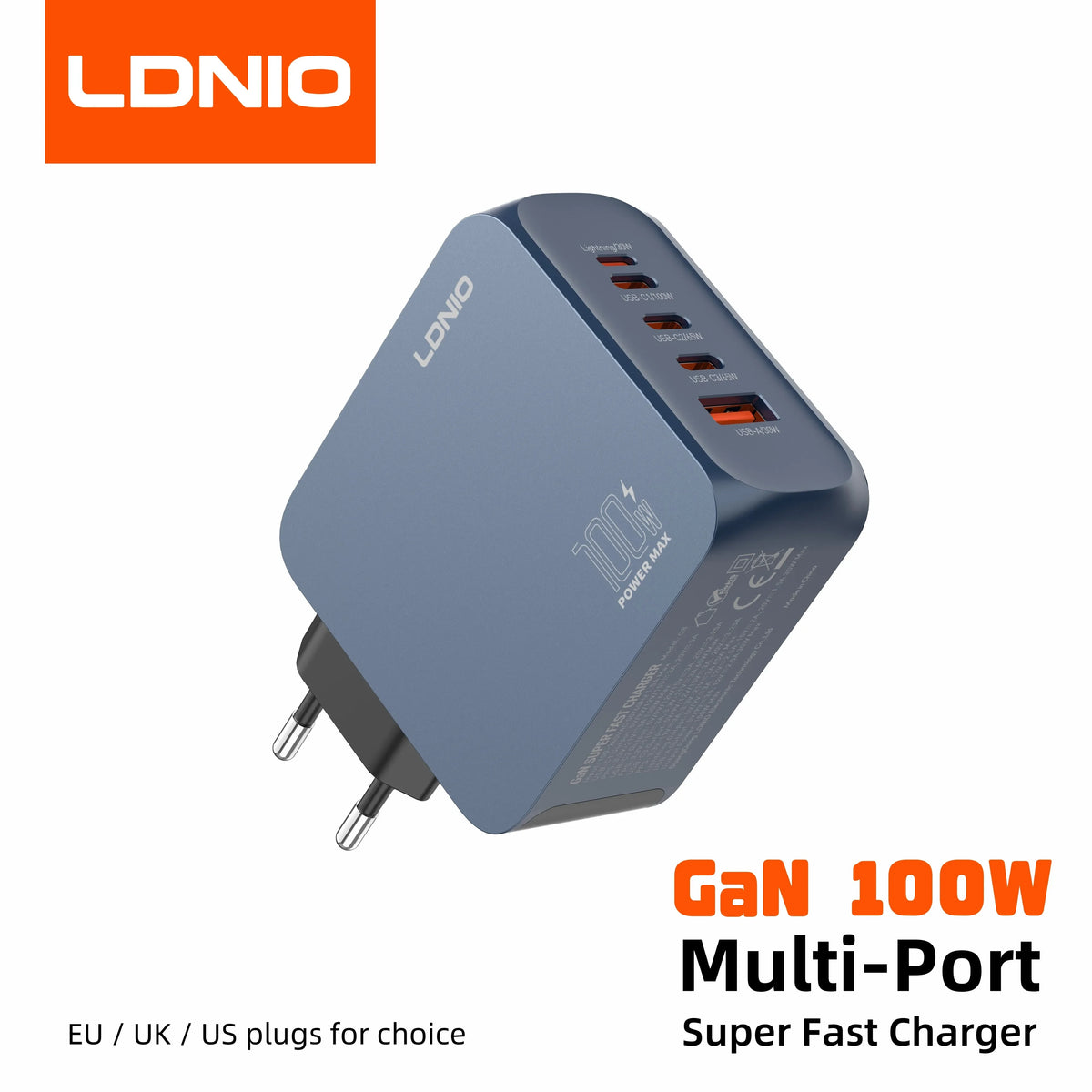 GaN USB nabíjačka - varianty 45 W, 65 W alebo 100 W