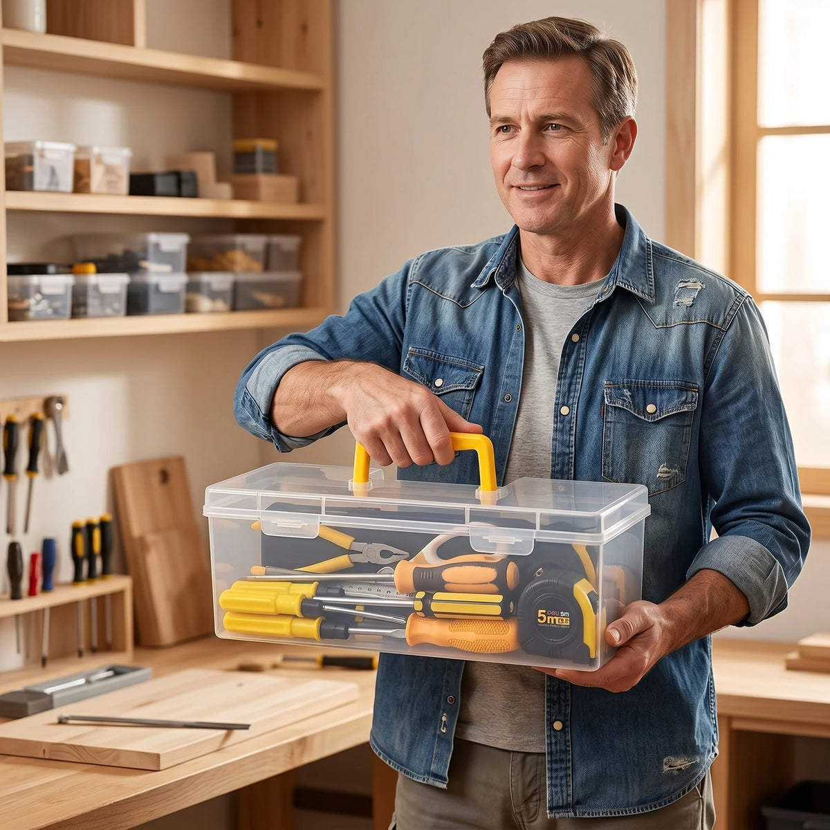 Small-Parts Organiser Trays, Single or Seven-Piece Set