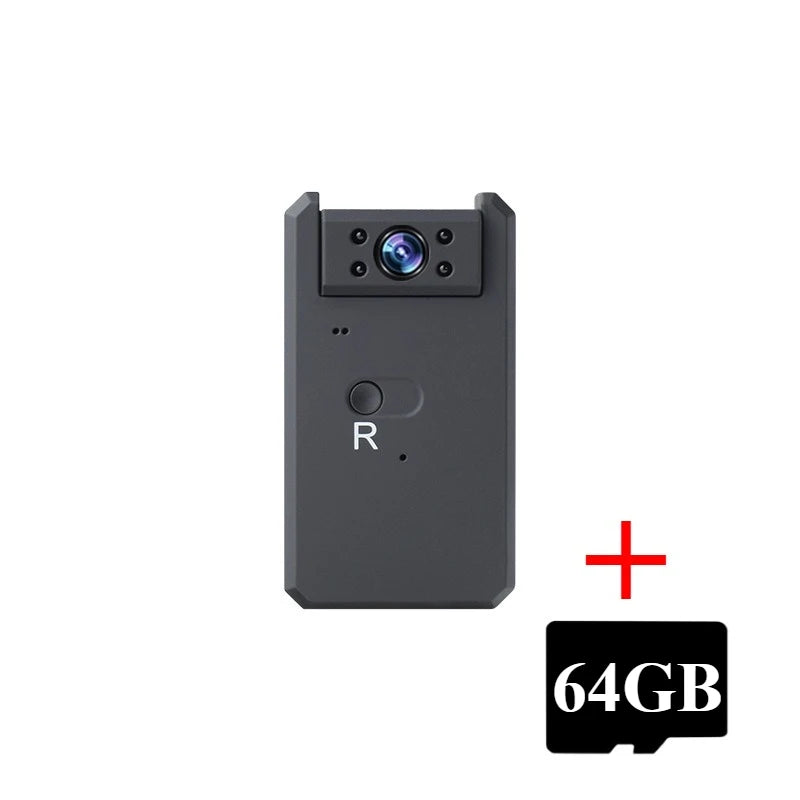 Câmeras IP Mini 1080P  Ângulo Aberto 180° Visão Noturna Mini Câmera Câmera de Ação ao Ar Livre Monitor de Bebe Detecção de Movimento Casa Inteligente