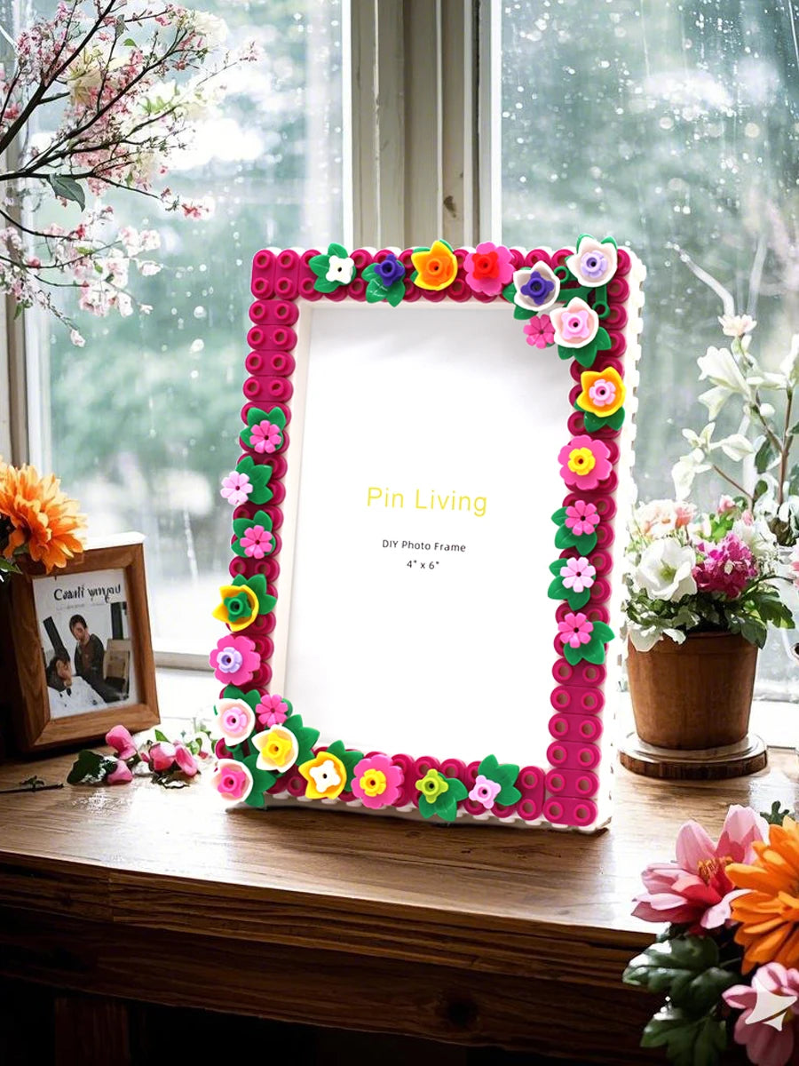 DIY Building-Block Photo Frame Kit, 6 or 7 Inch