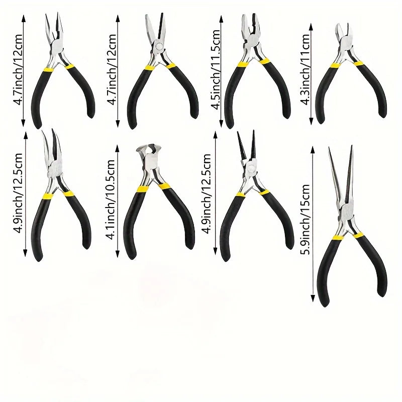 Eight-Piece Small Pliers Set