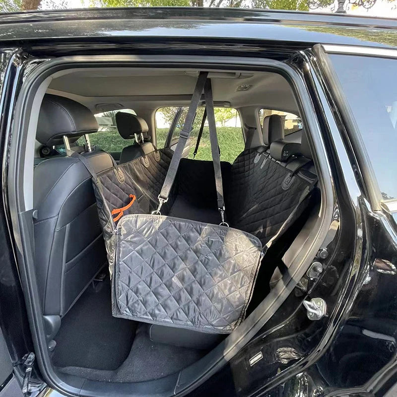 SEAMETAL Car Rear Seat Cover for Dog Waterproof Oxford Cloth Seat Cushion for Pet Anti-Scratch Seat Protector Barrier for Dog