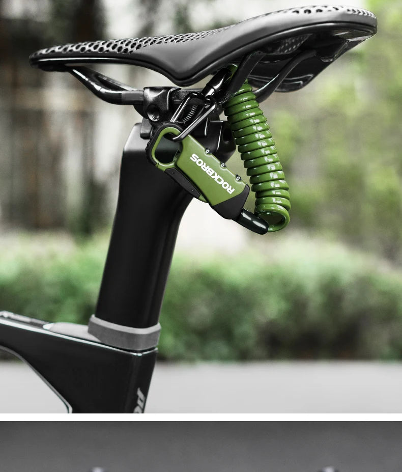 3-Digit Bicycle Cable Lock, 120cm Anti-Theft Lock