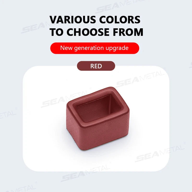 SEAMETAL Car Seat Belt Buckle Fastener Anti-Scratch Elastic Seatbelt Buckle Protector Universal Seatbelt Button Protection Cover