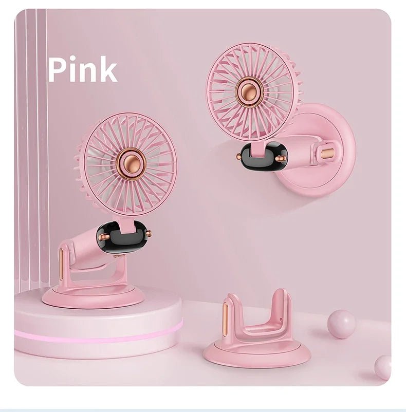 Foldable 5-Speed Handheld Mini Fan with LED Display