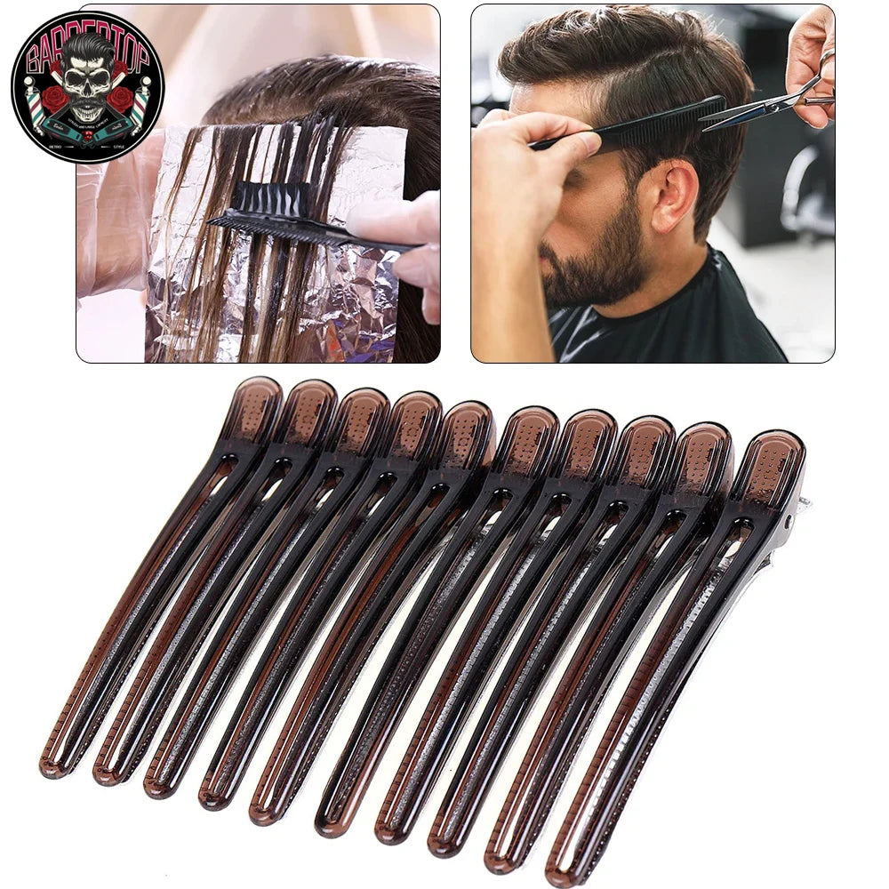 Hair Sectioning Clips, 10-Piece Colour Options