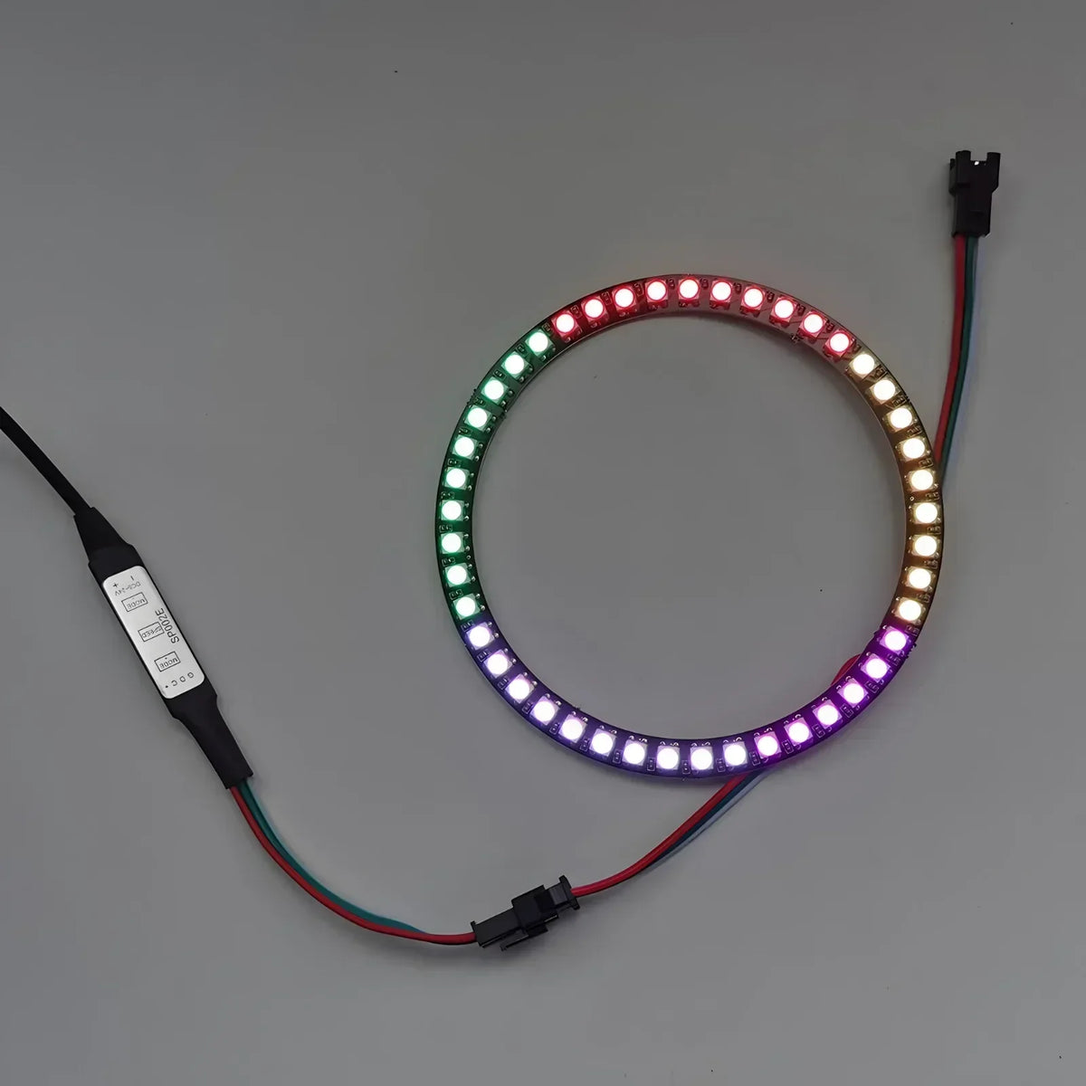 WS2812B individueel adresseerbare RGB-ledring of -strip